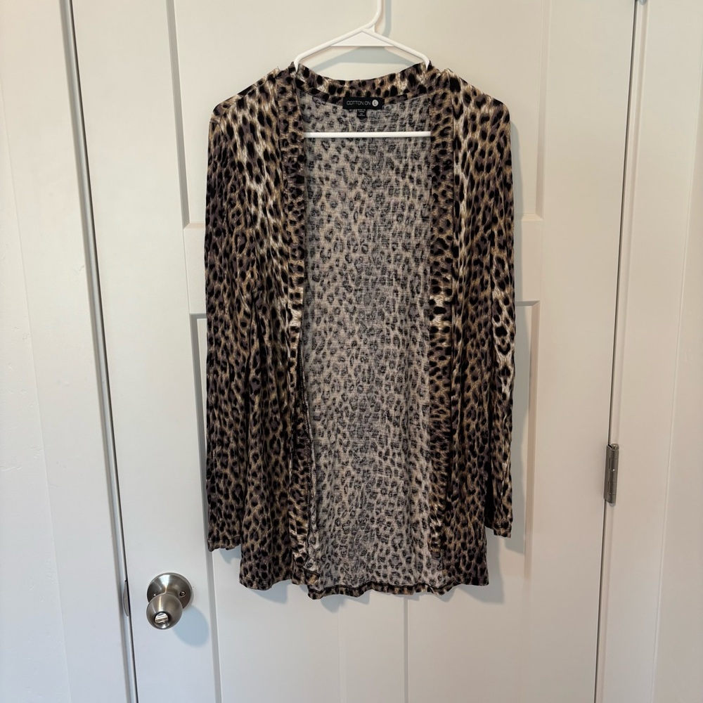 Cotton on Leopard Print Cardigan
